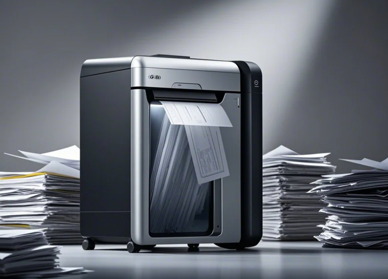 High capacity paper shredders