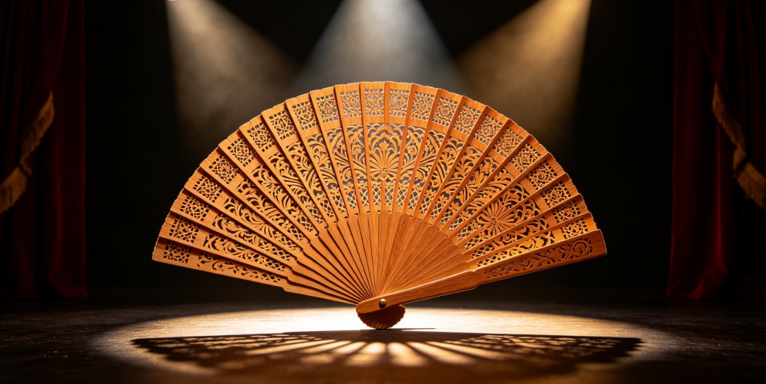 wooden Spanish fan